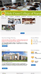Mobile Screenshot of holycrossnursingcollege.org